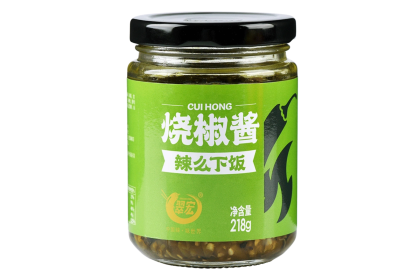 Cuihong Pepper Sauce 翠宏烧椒酱辣么下饭 218GM （VIP会员价：RM10.90）